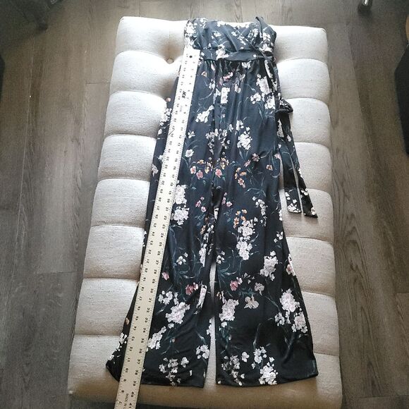 Kayleigh Rica Maternity Knit Crop Floral Jumpsuit Womens XS - Picture 13 of 14